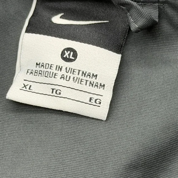 Nike Windbreaker Mens XL Black 341569-065 Full Zip Lined Lightweight Jacket - Picture 3 of 8